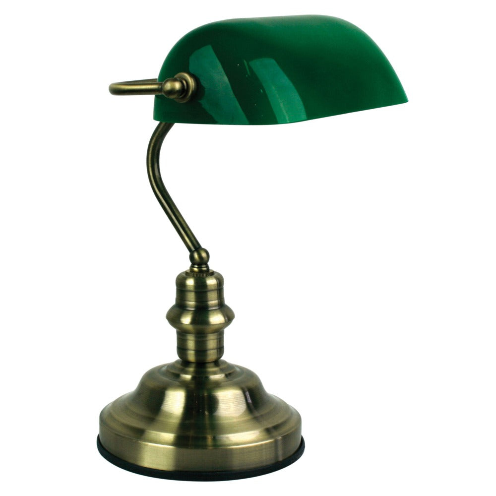 Antique On-Off Touch Gloss Green Shade Lamp (Available in 3 Colors)