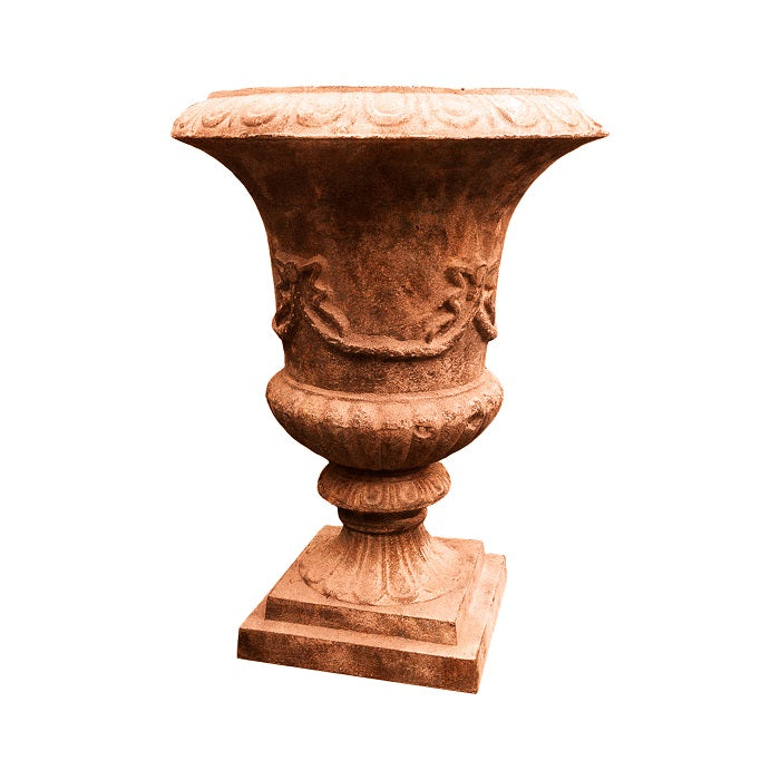 Antique Salerno Cast Iron Urn (Available in 3 Colors)