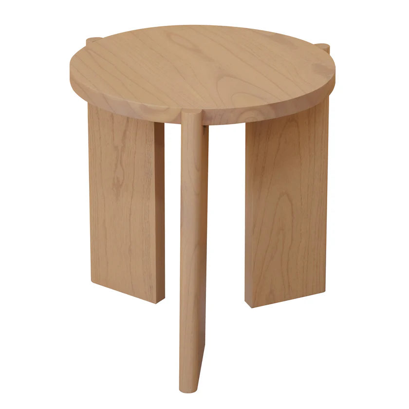 Apollo Minimalist Timber Side Table - Natural