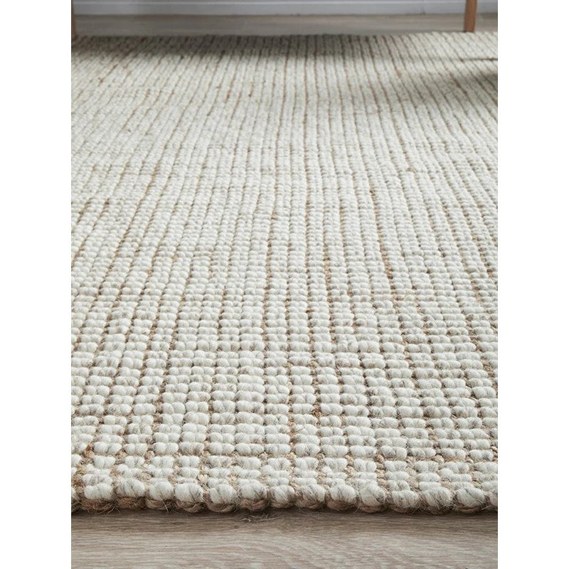 Arabella Artisan Wool-Jute Blend Handmade Rug - 165x115cms