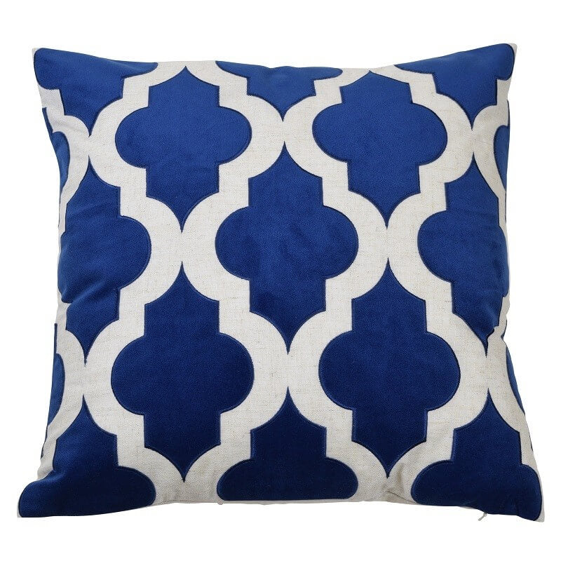 Arch Pattern 50x50cm Cushion Cover - Navy