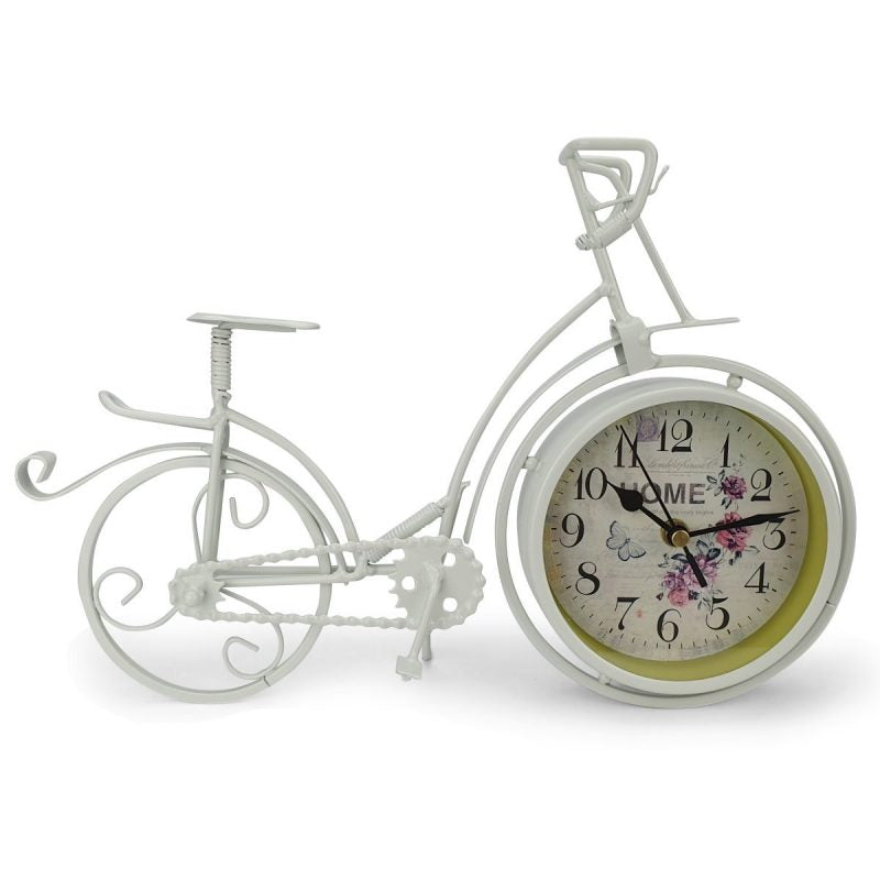 Art Metal Home Decor Bike Table Clock - Available in 2 Colors