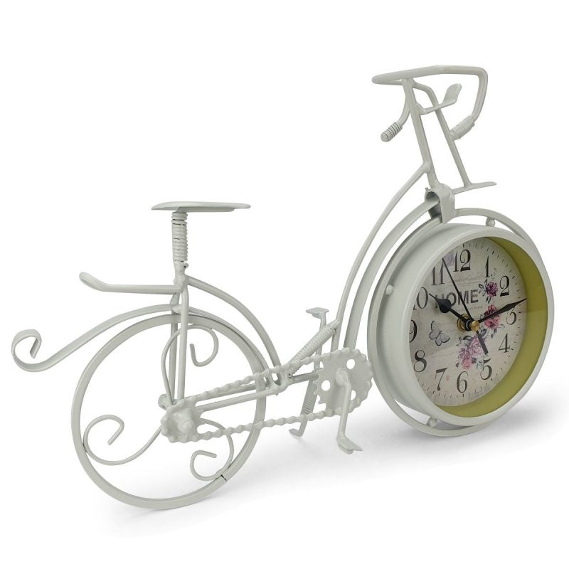 Art Metal Home Decor Bike Table Clock - Available in 2 Colors