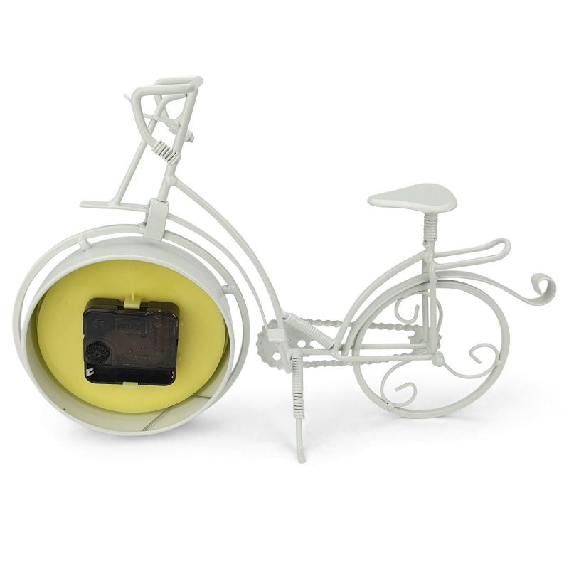 Art Metal Home Decor Bike Table Clock - Available in 2 Colors