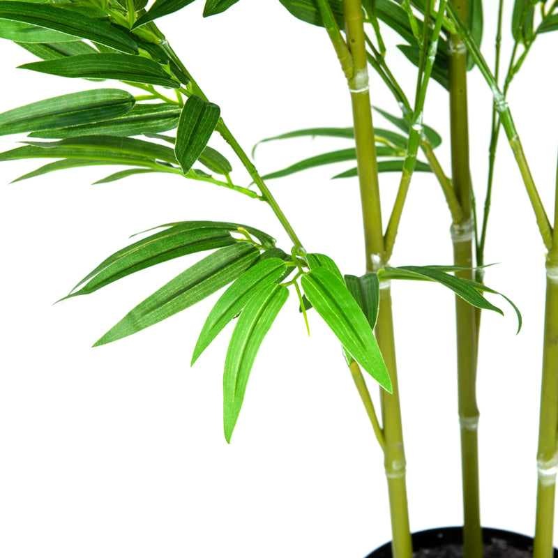 Artificial Bamboo Plant Plastic Pot - 120cms