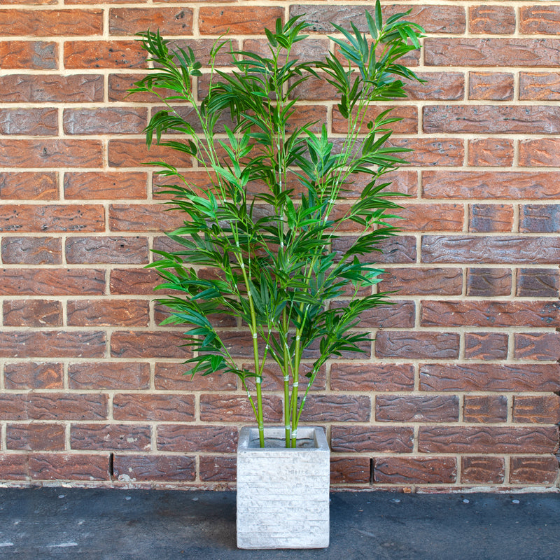 Artificial Bamboo Plant Plastic Pot - 120cms