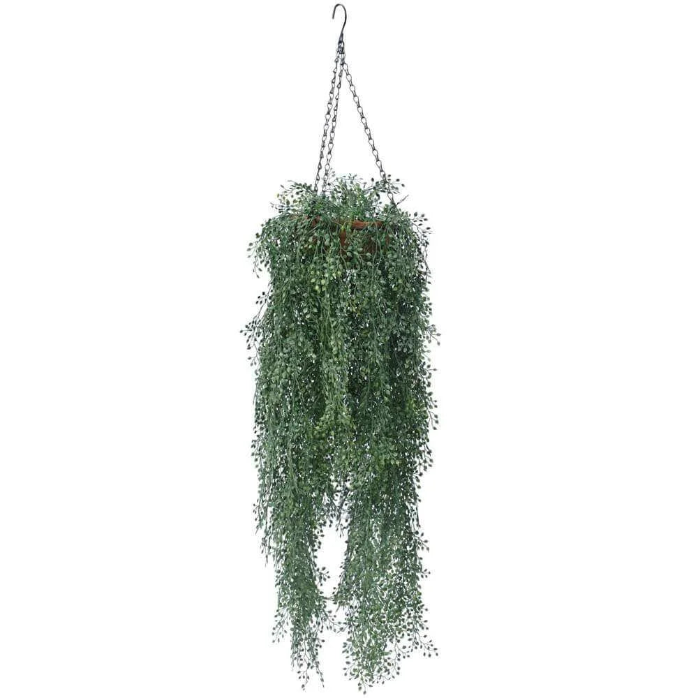 Artificial English Hanging Basket UV Resistant 110cms