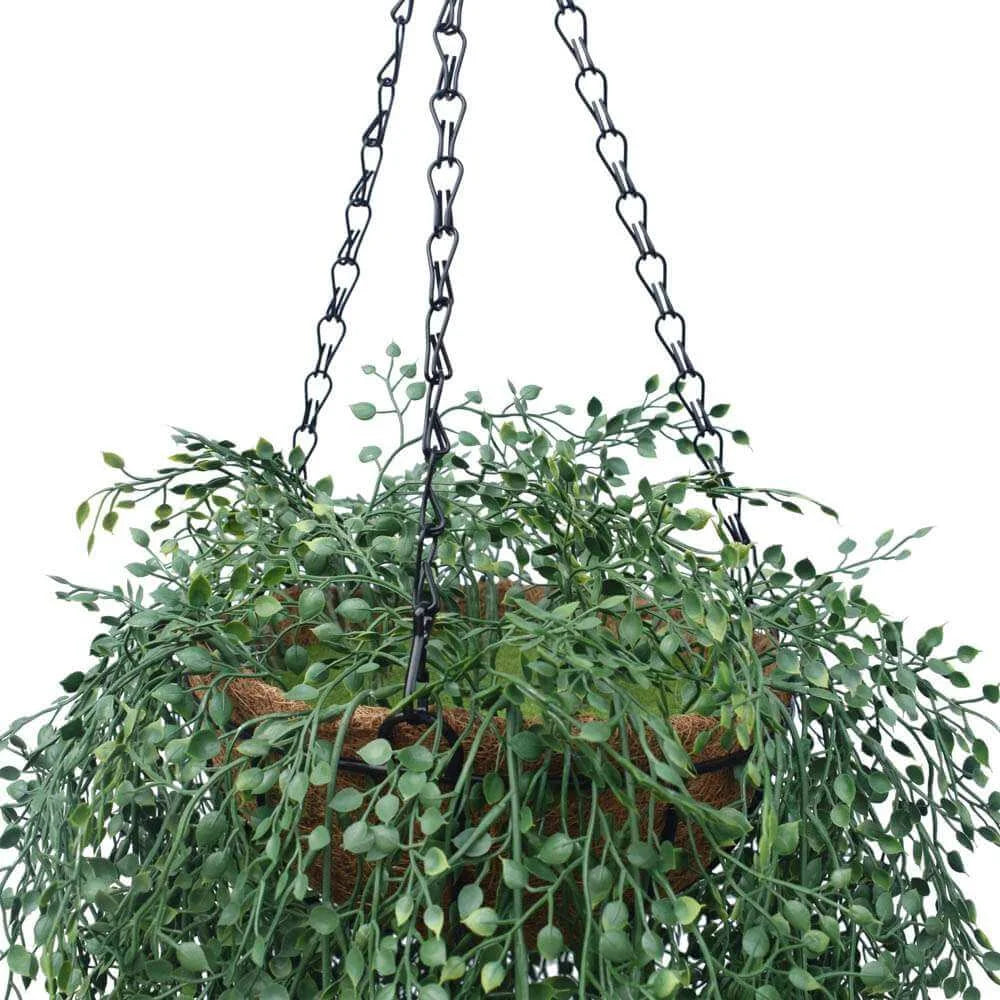 Artificial English Hanging Basket UV Resistant 110cms