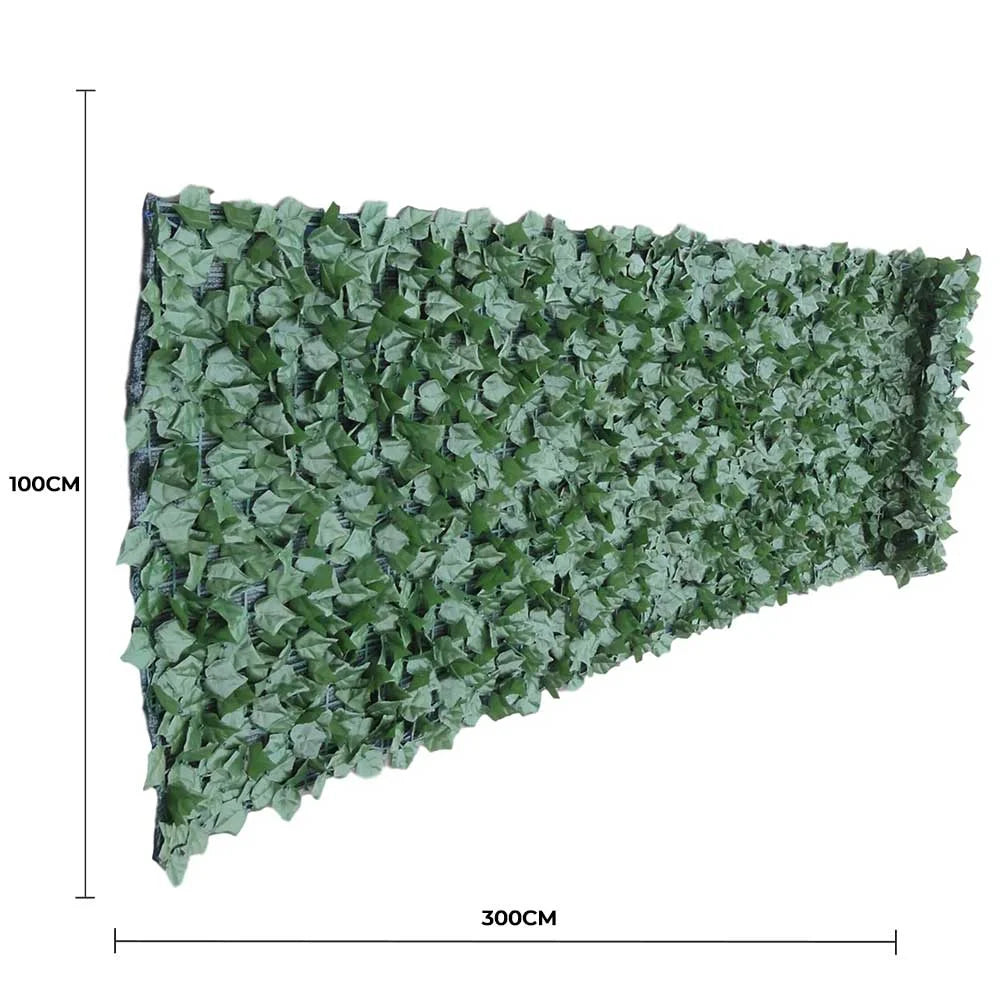 Artificial Ivy Leaf Hedging & Privacy Screen Roll 3m X 1m