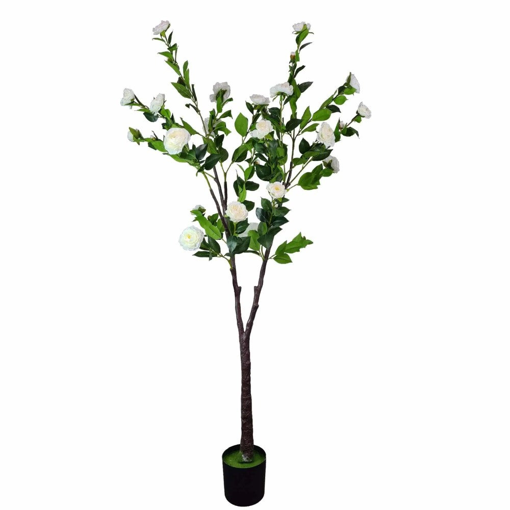 Artificial Lifelike White Camellia Tree 180cms