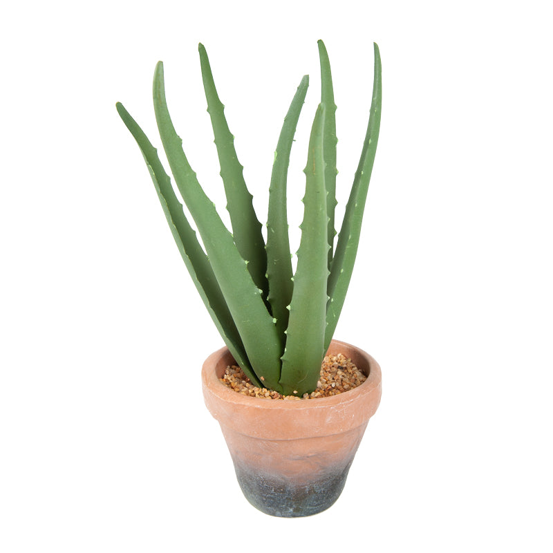 Artificial Plastic Aloe Vera EVA Pot - 29cms