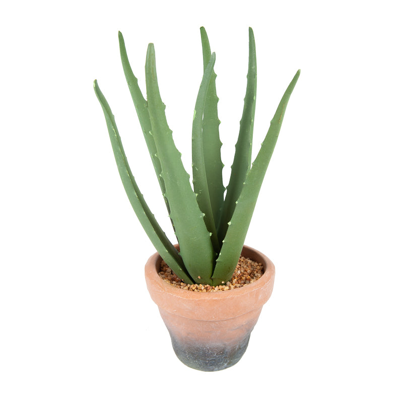 Artificial Plastic Aloe Vera EVA Pot - 29cms