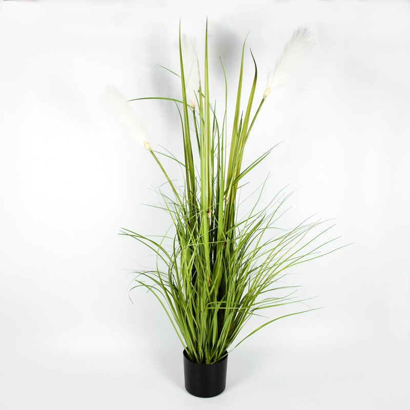 Artificial Reed Grass Plastic Pot - 122cms