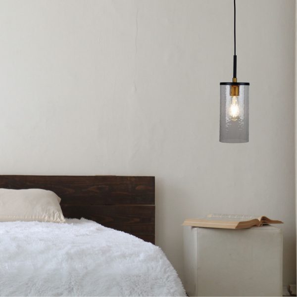 Artisan Aged Brass Single Glass Pendant Lamp