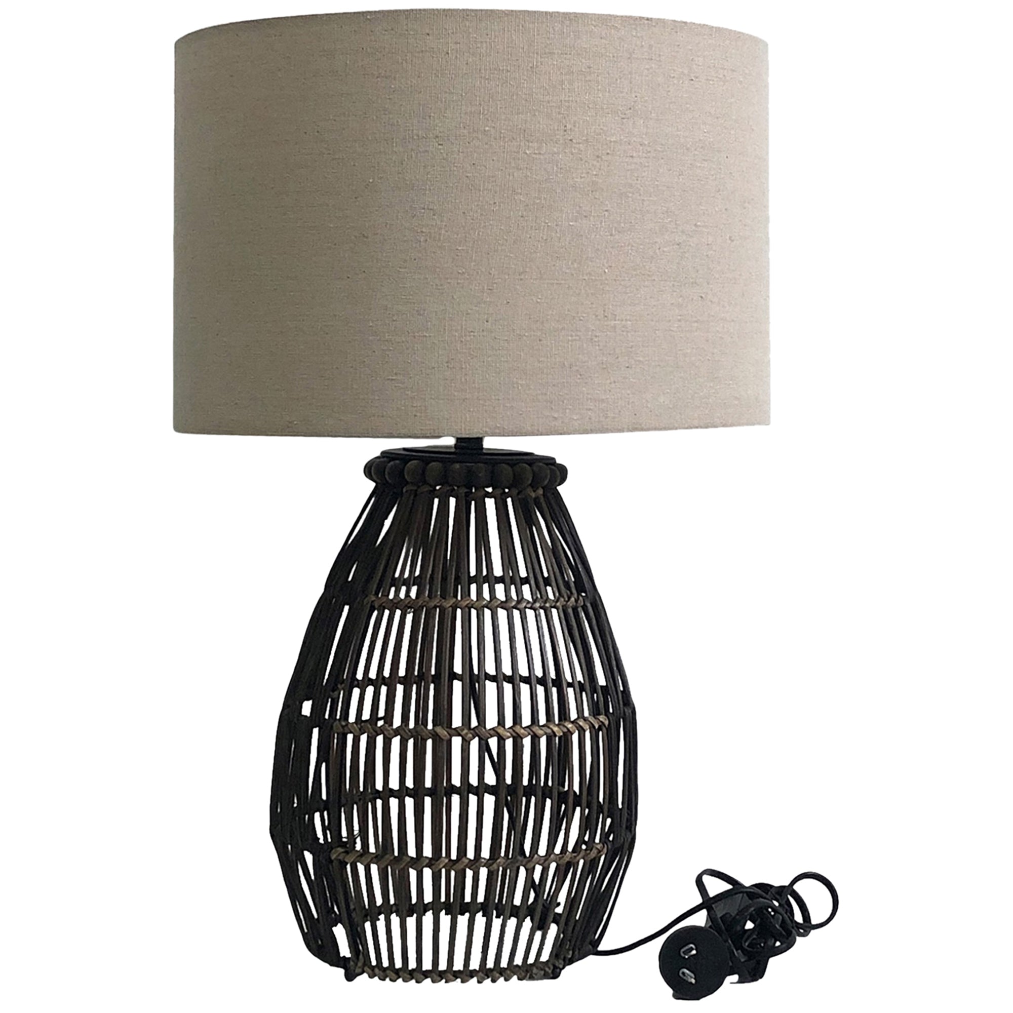 Artisan Emporium Rattan Table Lamp - 35cms