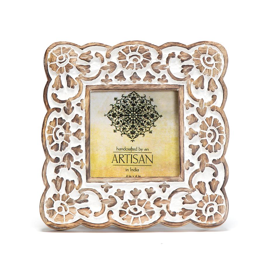 Artisan Hamptons Square Loop Photo Frame - 4x4cms