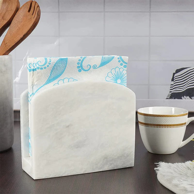 Artisan Handmade Marble Napkin Holder (Available in 5 Colors)