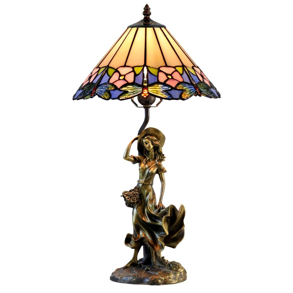 Artistic Glow Delia Figurine Table Lamp