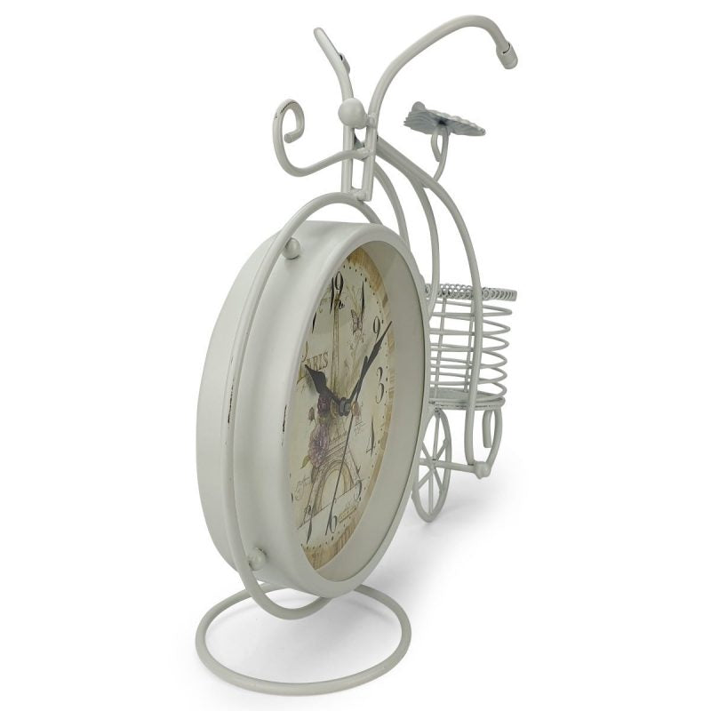 Artistic Metal Decor Bike Table Clock - Available in 2 Colors