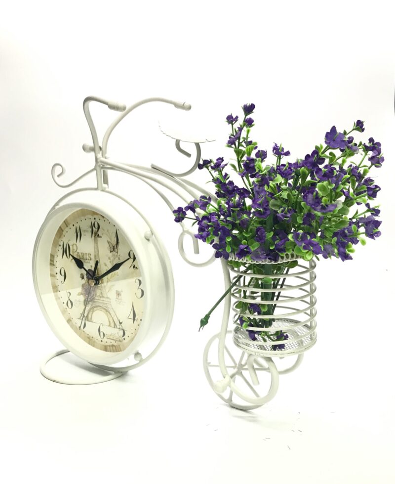 Artistic Metal Decor Bike Table Clock - Available in 2 Colors