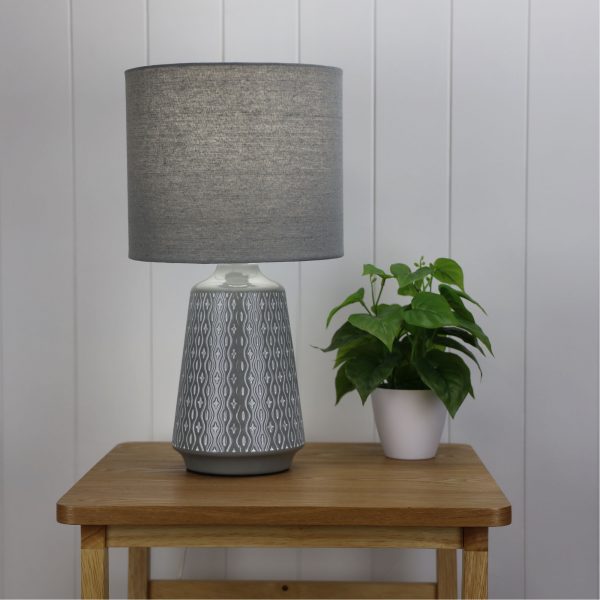 Classic Ceramic Table Lamp with Shade (Available in 6 Colors)