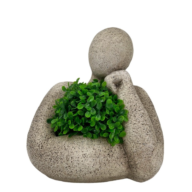 Arty Elegant Pose Planter with Hole Plug - 24cms