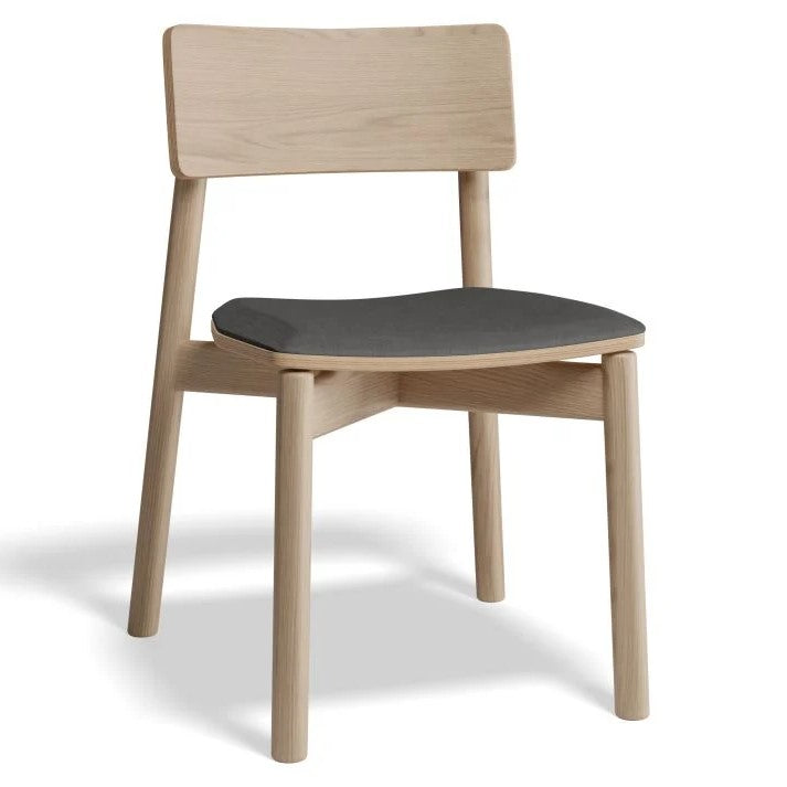 Ash Wood Serenity Fabric Seated Dining Chair (Available in 2 Colors)