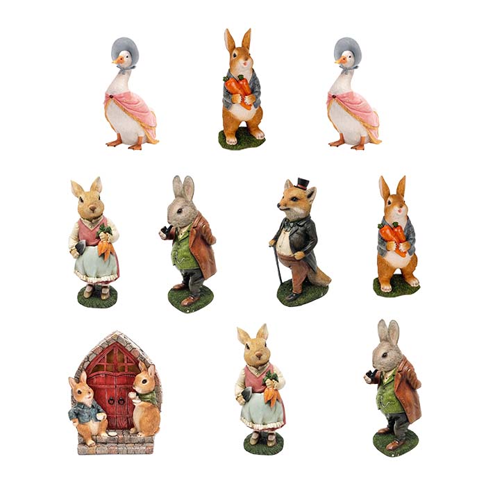 Assorted Rabbit Characters Pack of 10