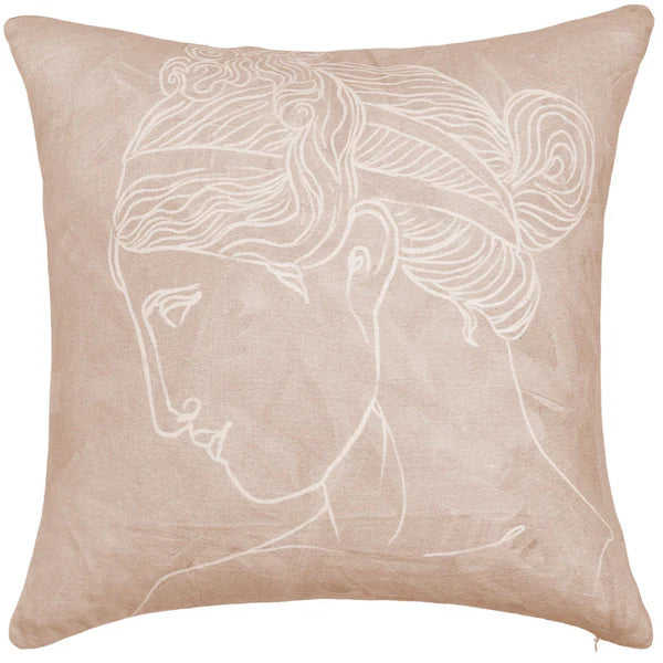 Athena Square Linen Cushion - 50x50cms