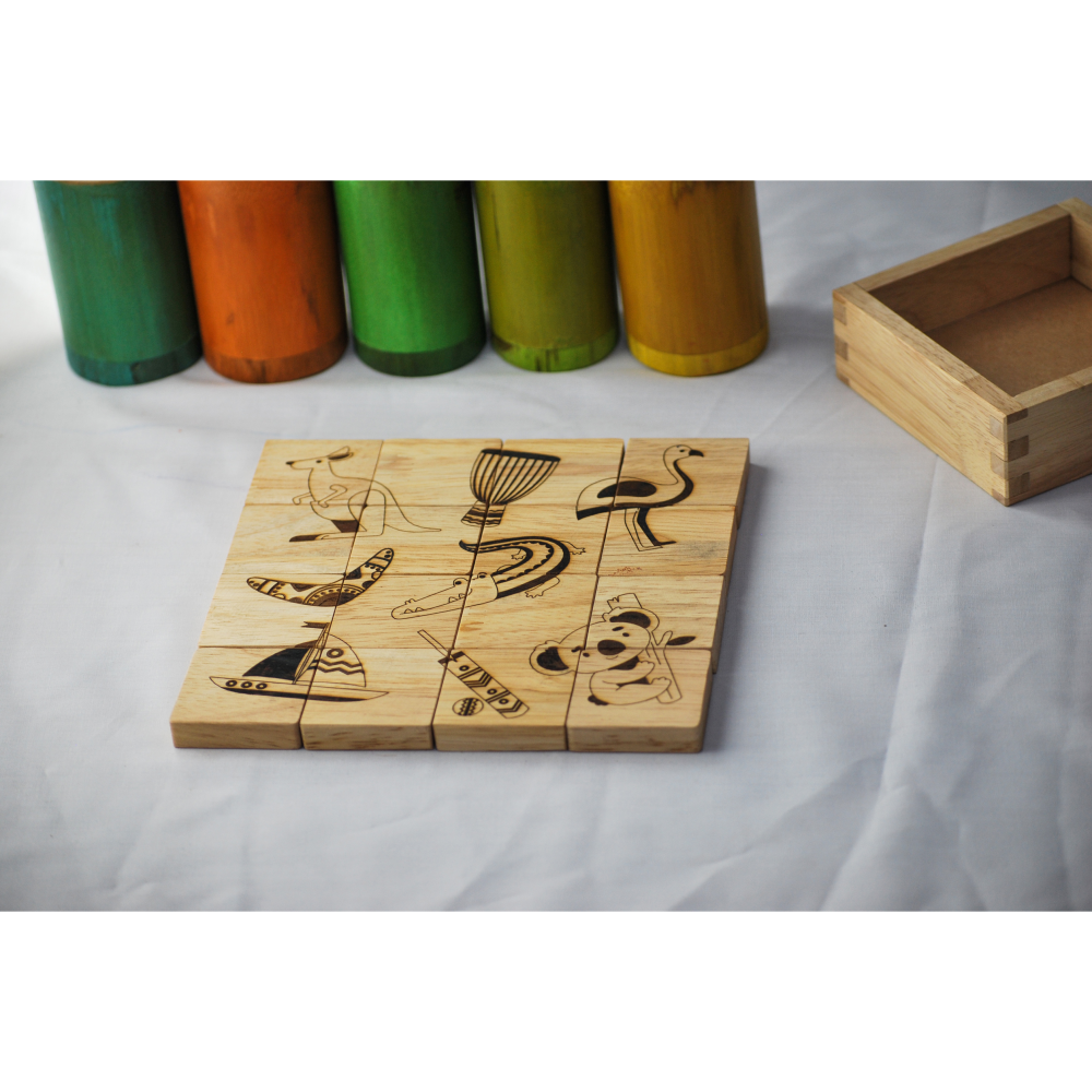 Australian Wooden Icons Puzzle