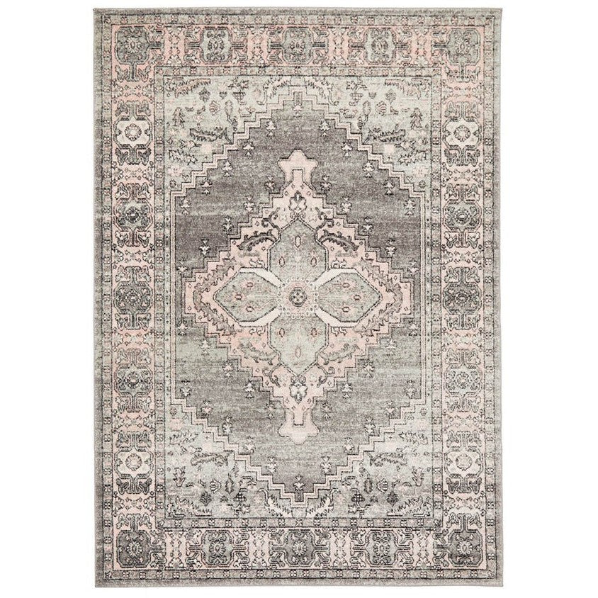 Avenue Grey Stain-Resistant Easy-Care Rug - 230x160cms