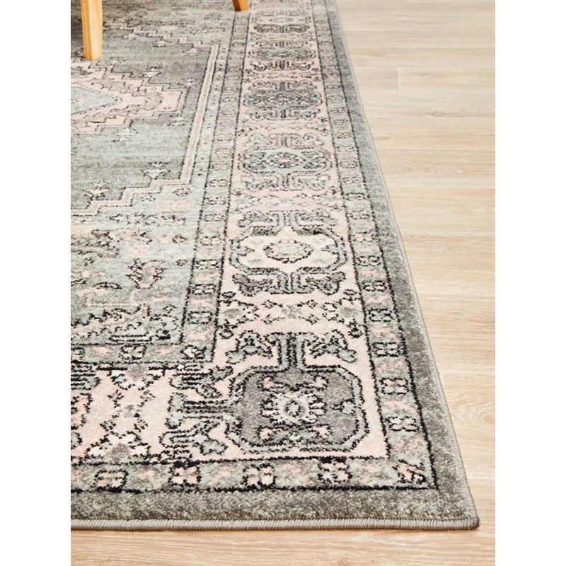 Avenue Grey Stain-Resistant Easy-Care Rug - 230x160cms