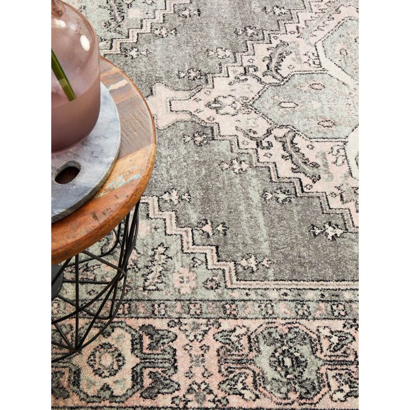 Avenue Grey Stain-Resistant Easy-Care Rug - 230x160cms