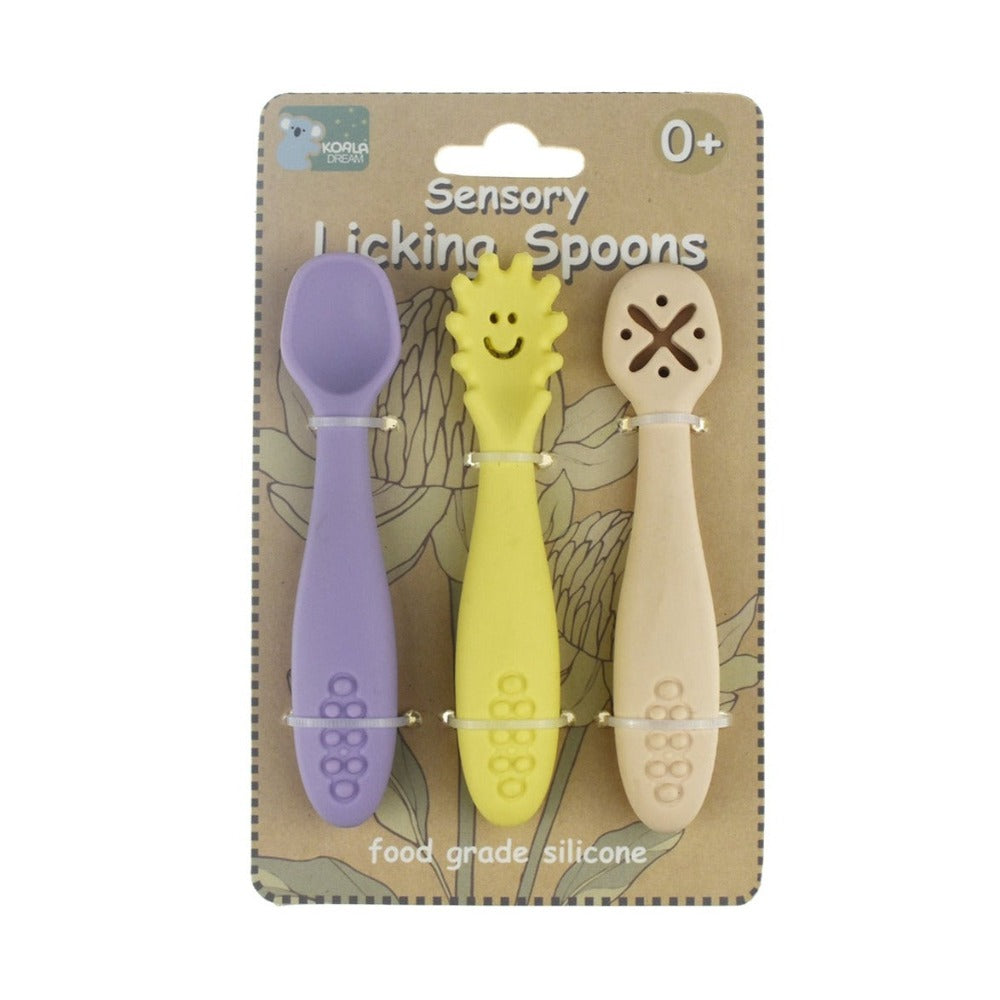 Baby Sensory Silicone Teether Spoons - Set of 3