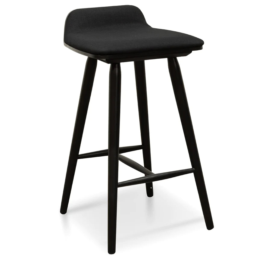 Backless Beauty Bar Stool - Black