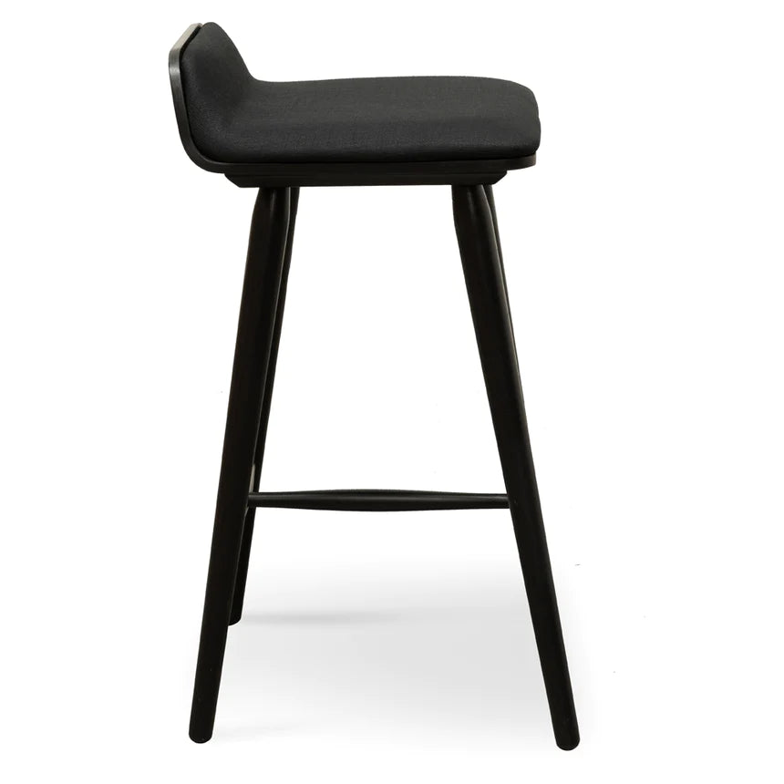 Backless Beauty Bar Stool - Black