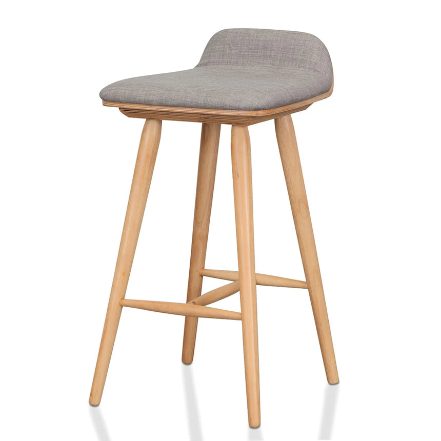 Backless Beauty Bar Stool - Grey