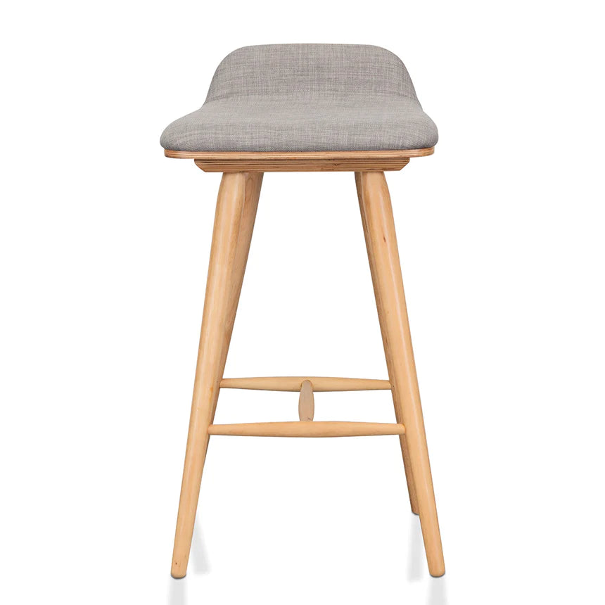 Backless Beauty Bar Stool - Grey