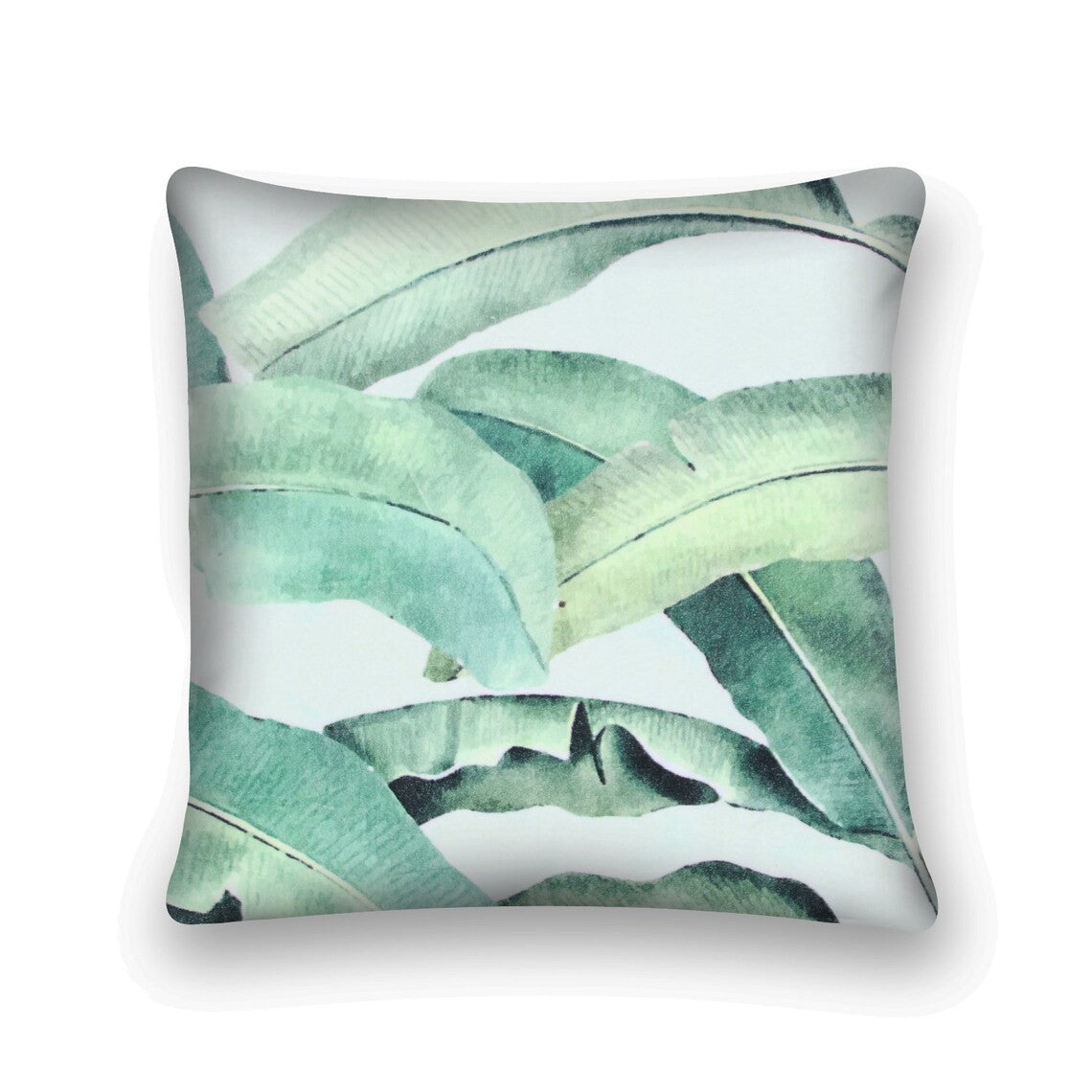 Banana Leaf Printed Cotton Cushion Cover 50 x 50cms