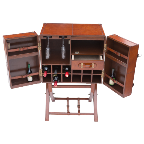 Exquisite Leather Bar Cabinet (Available In 2 colors)