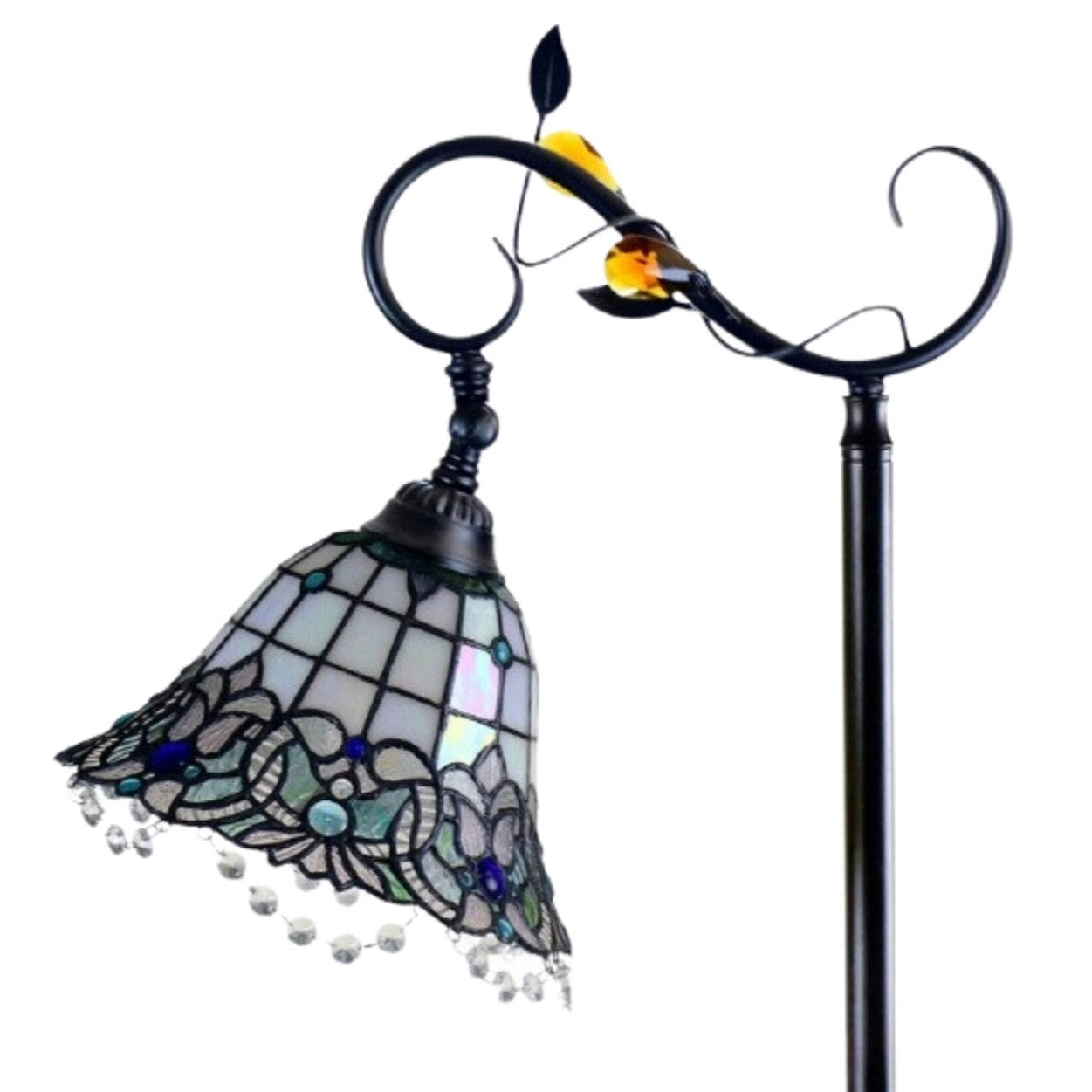 Beaded Ornament Downbridge Tiffany Stained Glass Floor Lamp