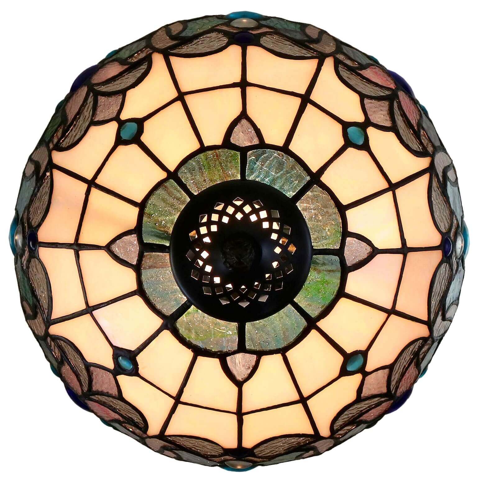 Beaded Ornament Tiffany Stained Glass Floor Lamp