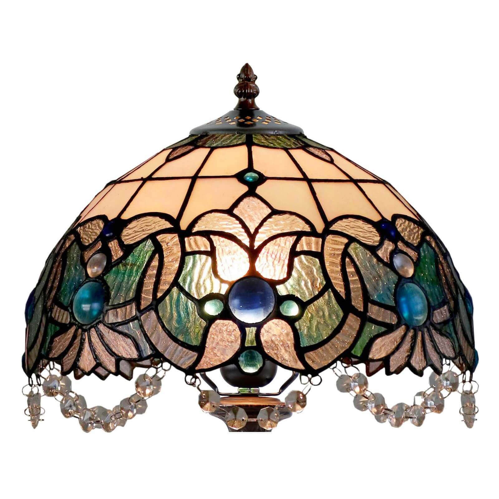 Beaded Ornament Tiffany Stained Glass Floor Lamp