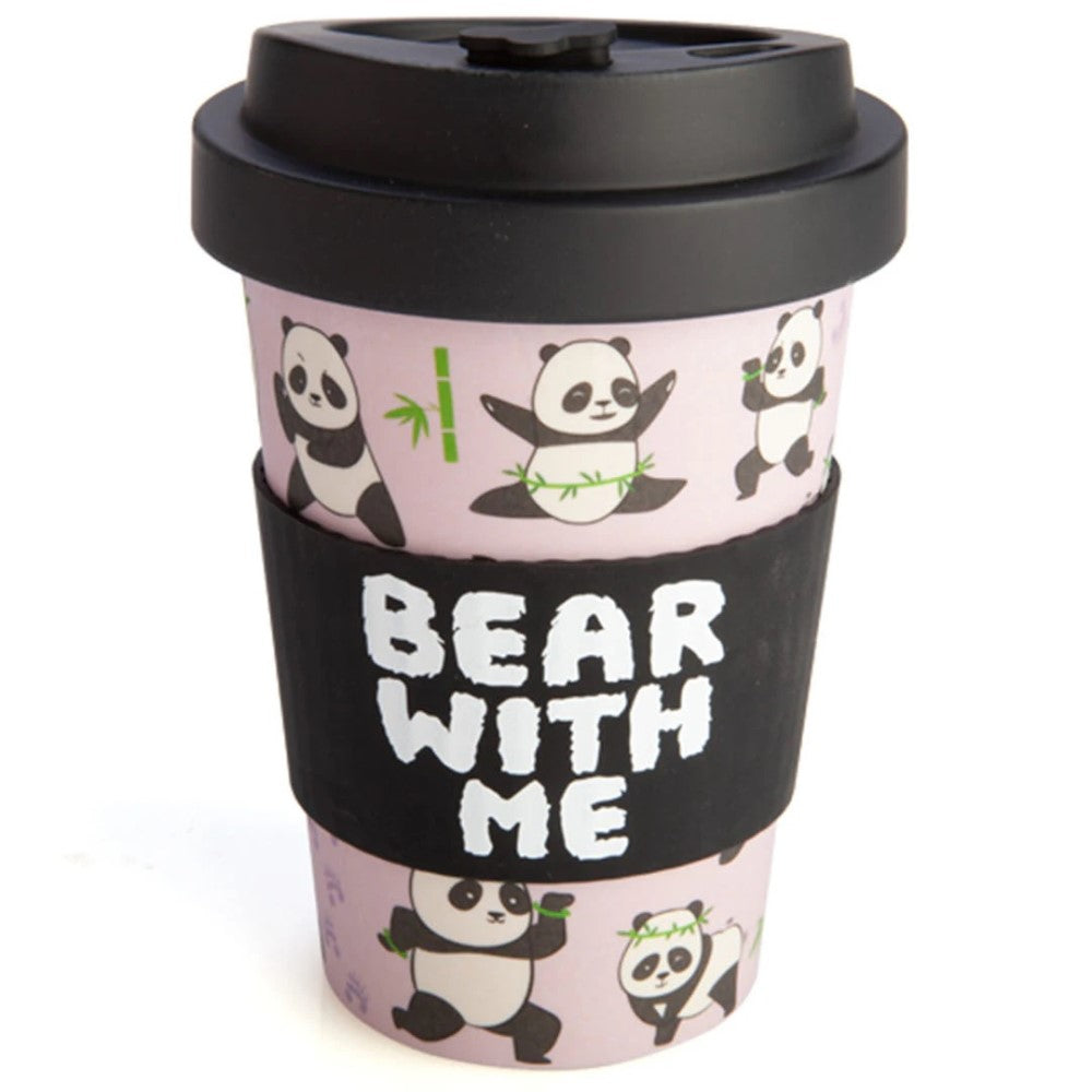 "Bear With Me" Panda Bamboo Cup