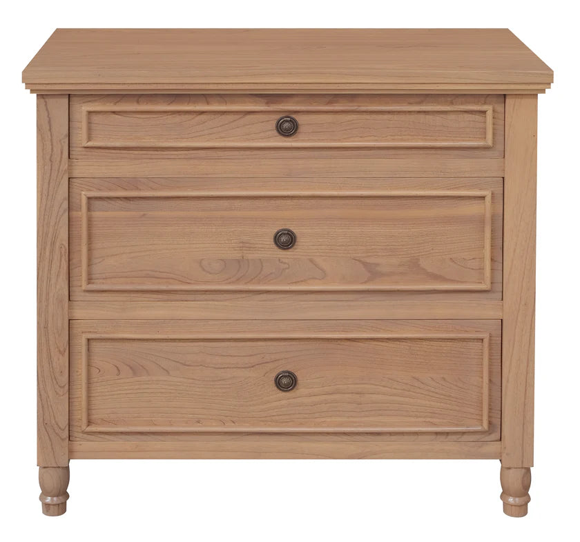 Beau Solid Timber 3-Drawer Storage Chest - Natural