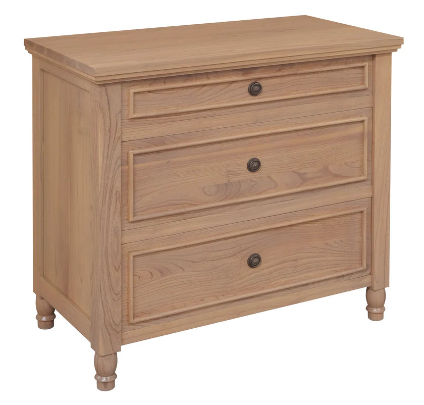 Beau Solid Timber 3-Drawer Storage Chest - Natural