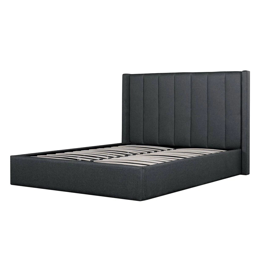 Bedazzled Bed Frames with Storage - Charcoal Grey (King)