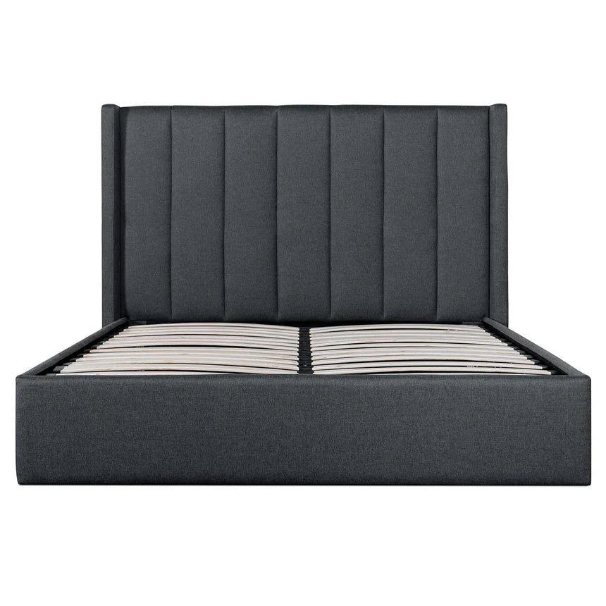 Bedazzled Bed Frames with Storage - Charcoal Grey (King)