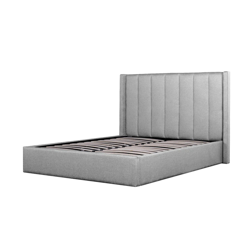 Bedazzled Bed Frames with Storage - Pearl Grey (King)