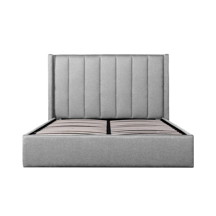 Bedazzled Bed Frames with Storage - Pearl Grey (King)